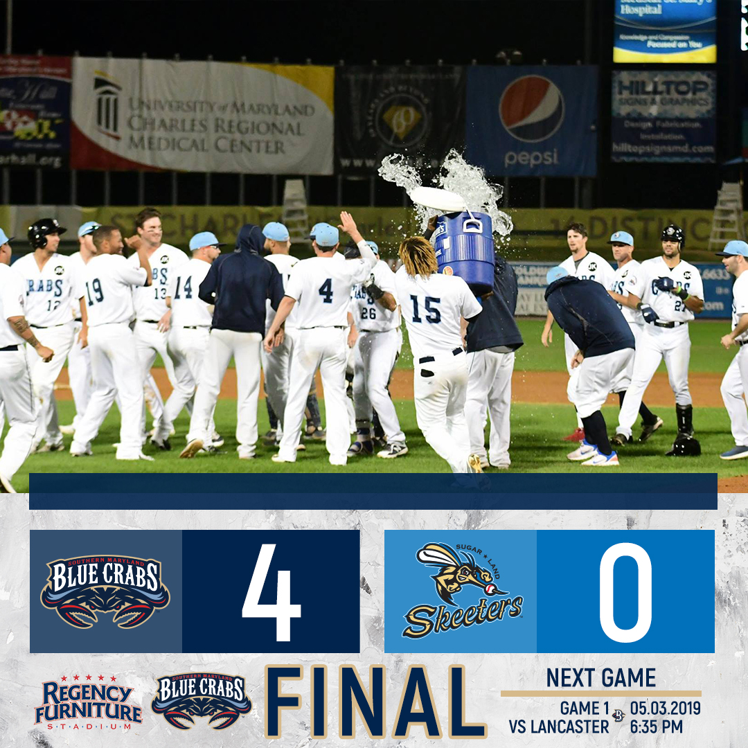 Craig Stem Throws a Gem in Route to a Blue Crabs Series Finale Victory